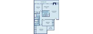 a blueprint of a floor plan of a house