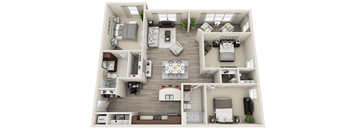 a 1 bedroom720 sq ft floor plan  the crossings