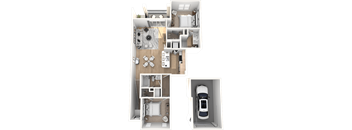 Elevate with garage at Altis Santa Barbara, Florida, 34104