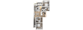 C4- Elate Floor Plan   at Altis Santa Barbara, Naples, FL