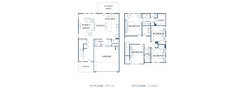 a schematic diagram of a floor plan of a house