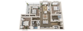 a 1 bedroom floor plan  the crossings