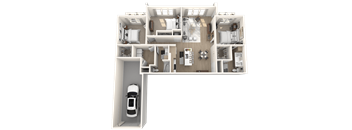 D1 Floor Plan at Altis Grand Twin Lakes, Florida, 34744