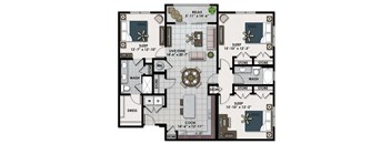 a floor plan of a house with different floors