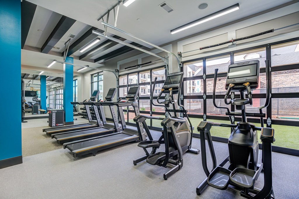 a photo of the exercise equipment in the gym at penn state behrend