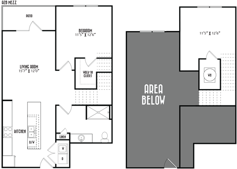 the floor plan of the area bloom apartments