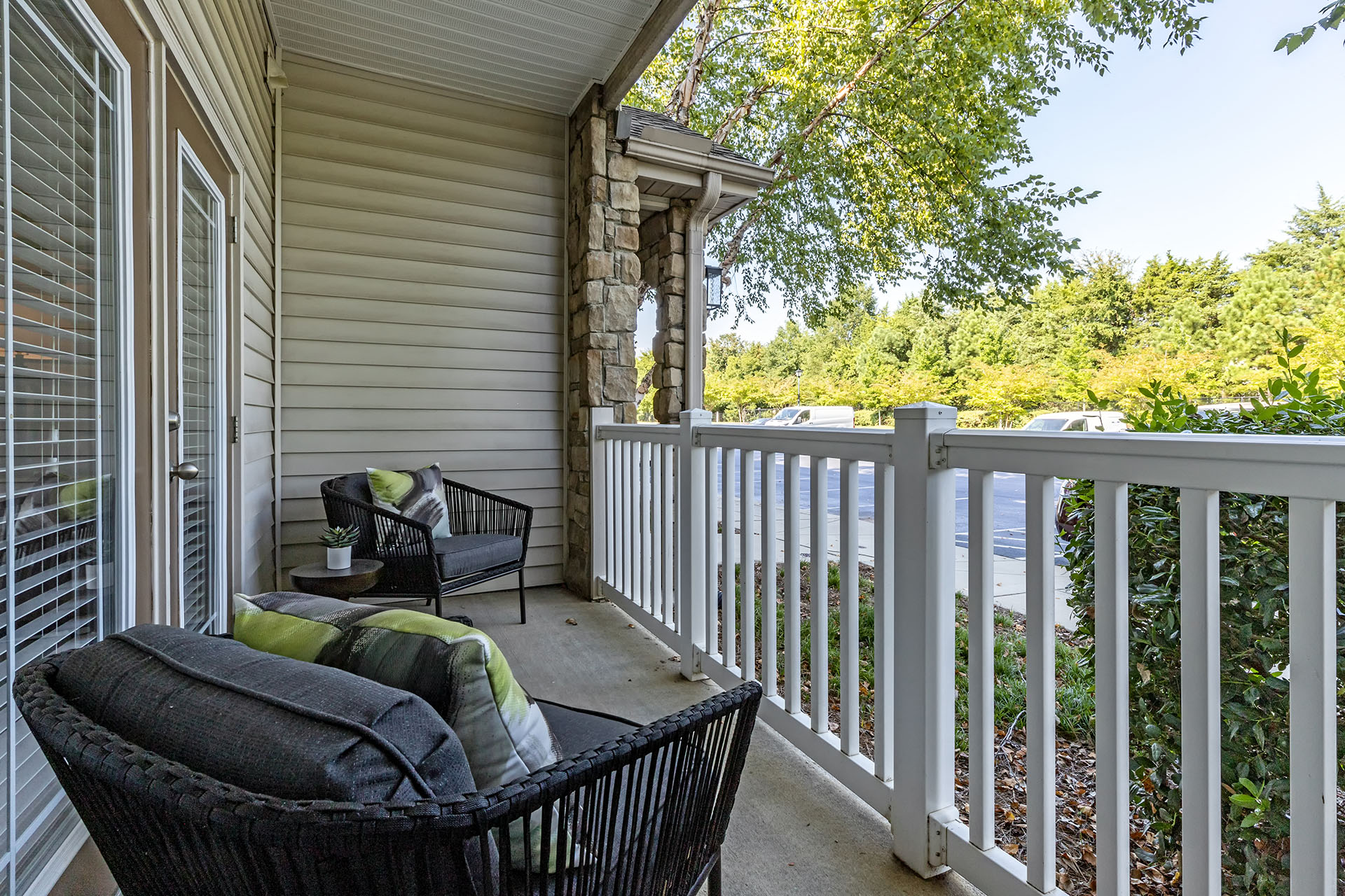 Enclave at Rivergate balcony.