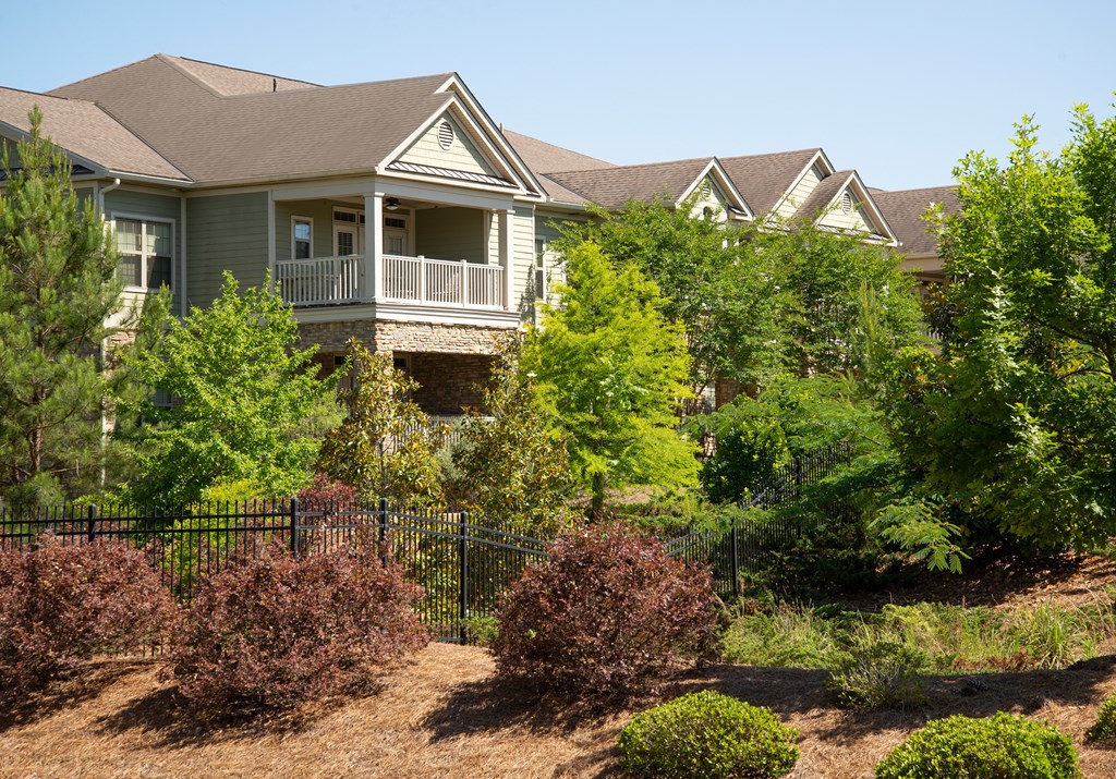 a house with a garden in front of it