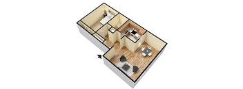 1-Bedroom Floor Plan