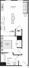 AL1 Floor Plan AL1 Floor Plan at Trenton Mill Lofts, Gastonia, NC, 28052
