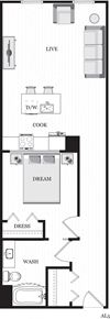 AL5 Floor Plan AL5 Floor Plan at Trenton Mill Lofts, Gastonia, North Carolina