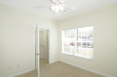 bedroom with fan