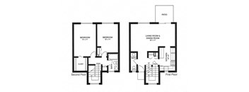 2 Bedroom 1.5 Bath Town Home