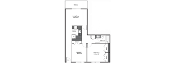 The Bridge 2 Bedroom 1 Bath