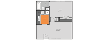 Highland Laurel 1 Bedroom 1 Bath