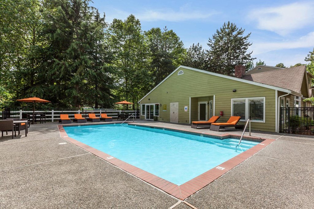 our apartments showcase a swimming pool