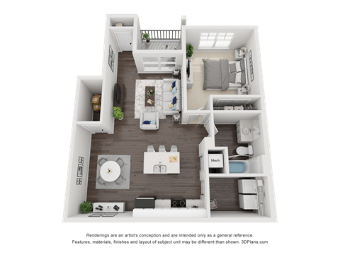 a1 floor plan  1 bedroom  1199 square feet  the crossings at