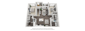 a3 floor plan  1 bedroom  1190 square feet  the crossings