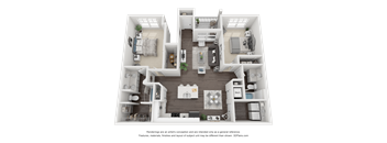 a3 floor plan  1 bedroom  1195 sq ft