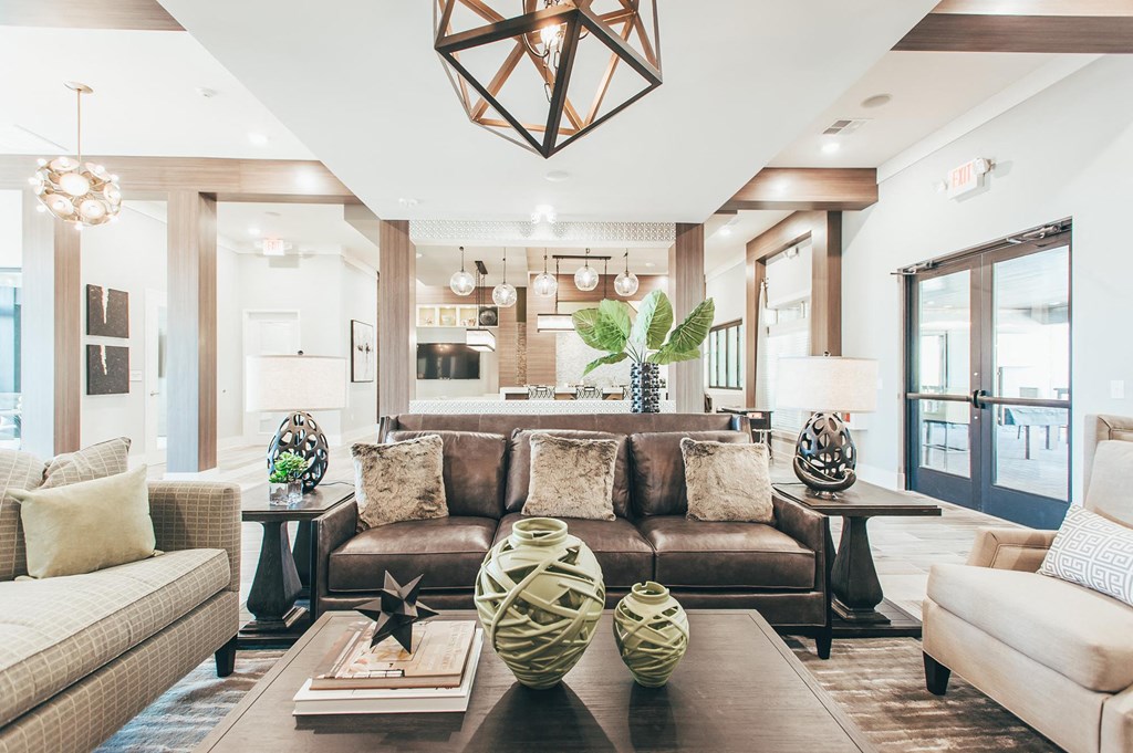 a living room with a couch and a coffee table