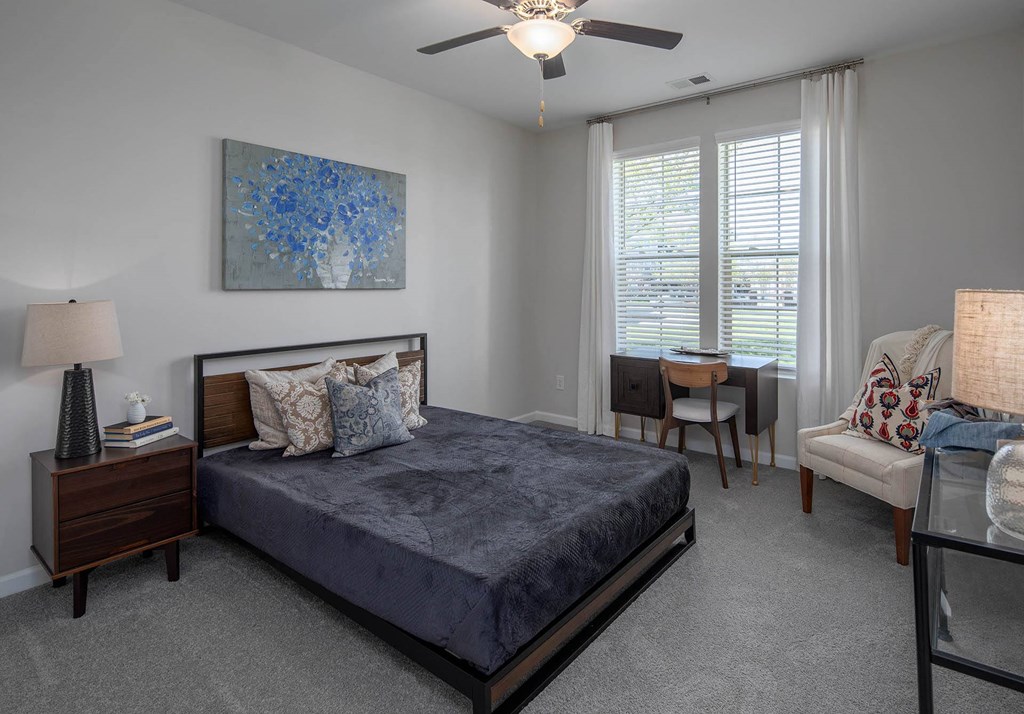 our apartments offer a bedroom with a king size bed