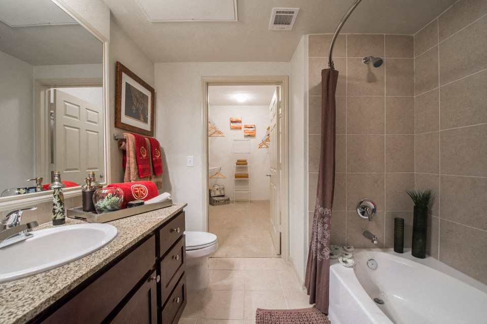 Solid Cultured Marble Bathroom Counter Tops at Faudree Ranch, Odessa, Texas