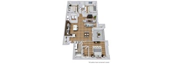 A floor plan of a house with a note that all patios have screened lanais.