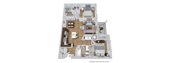 A 3D floor plan of a house with a note that all patios have screened lanais.