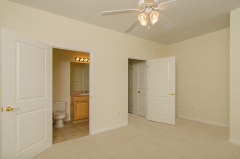 bedroom with fan