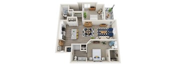a 1 bedroom floor plan  the crossings