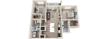 a floor plan of a 3 bedroom192 sq ft house
