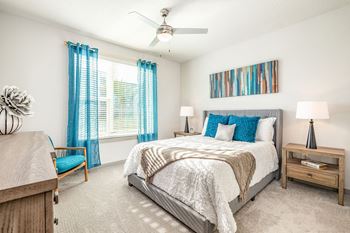 our apartments offer a bedroom with a king sized bed