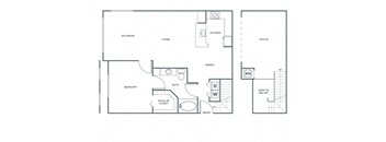 One Bedroom One Bath (1046 SF)