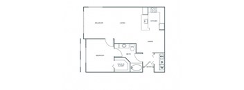 One Bedroom One Bath (943 SF)