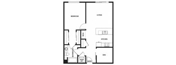 a floor plan of a small apartment