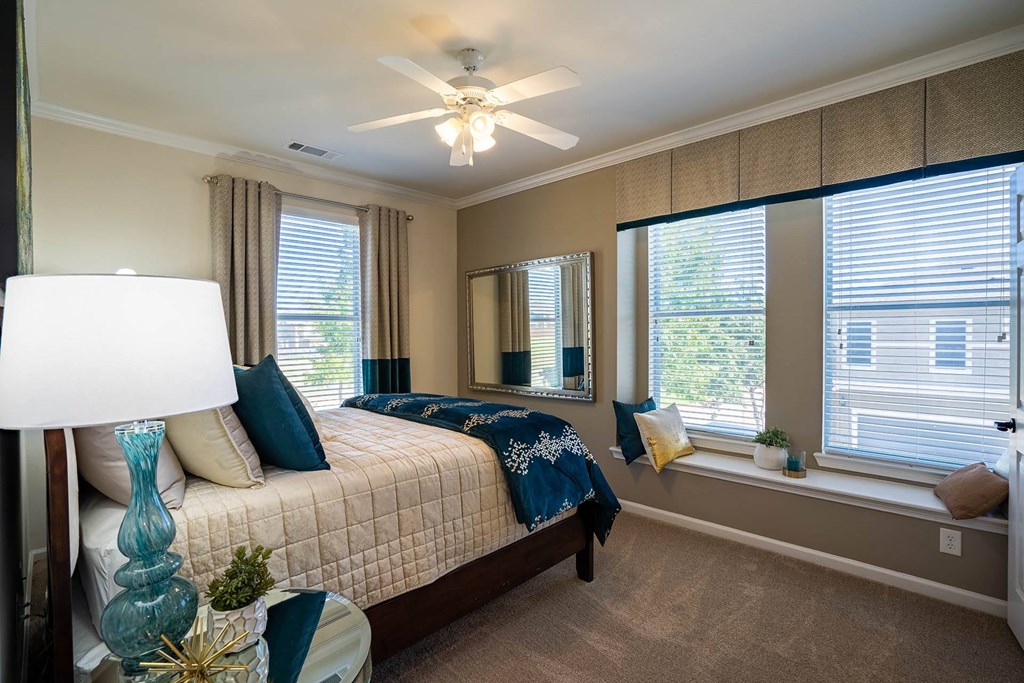 Bedroom With Ceiling Fan  at Orion Prosper Lakes, Prosper, TX, 75078