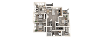 a 3 bedroom floor plan of a 2100 sq ft house