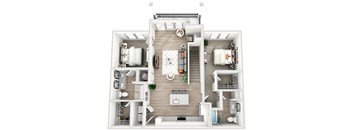 a floor plan of a 1 bedroom apartment with a bathroom and a balcony