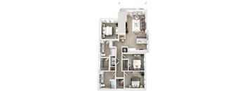 a 3 bedroom floor plan of a297297