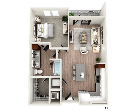 the bedroom floor plan of 460 sq ft
