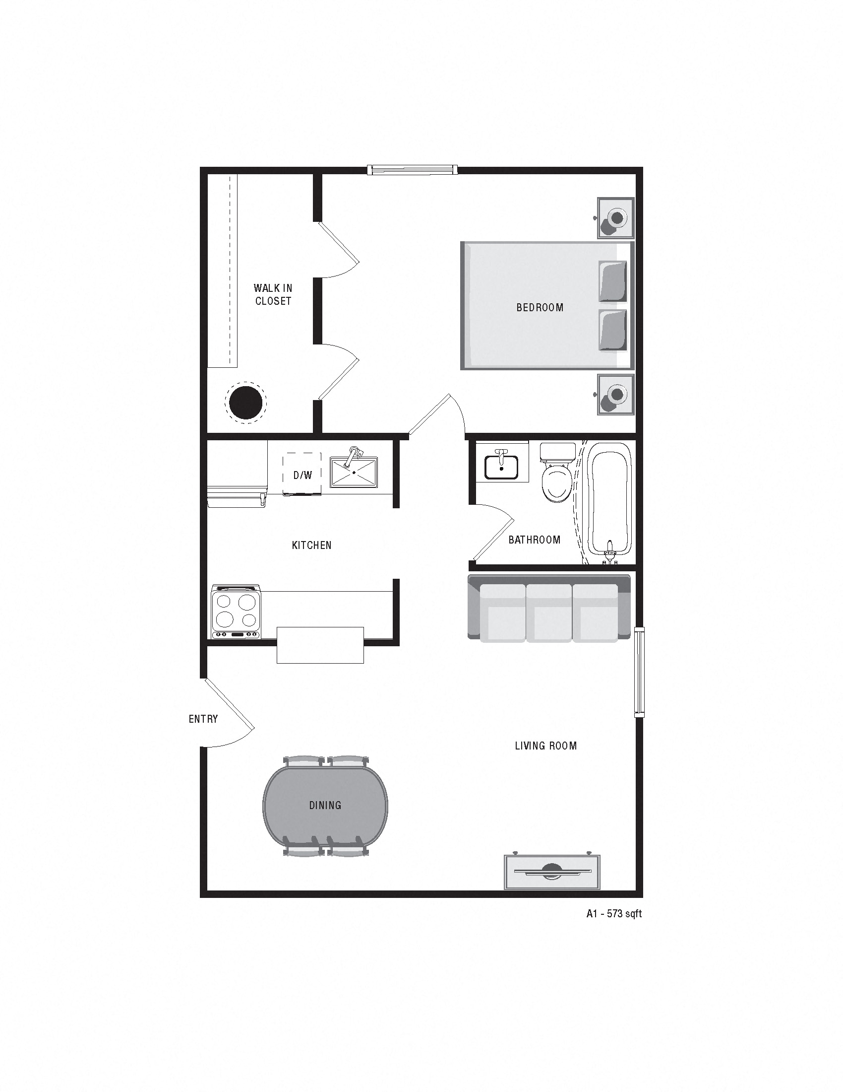 bedroom floor plan an in 2 bed 2 bath apartment