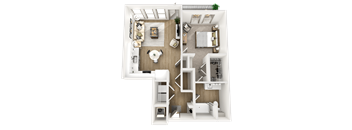 a floor plan of a 1 bedroom apartment at princeton court apartments in dallas, tx
