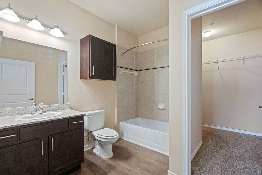 Bathroom With Extra Storage Space at Residence at Midland, Texas, 79706