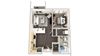 rockledge flats a1 3D floor plan
