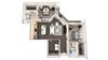 rockledge flats b2 3D floor plan