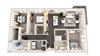 rockledge flats c1 3D floor plan