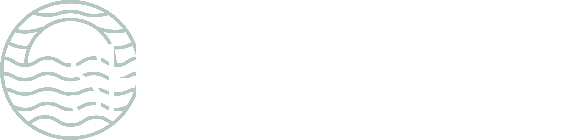 The image shows a logo with the text "Shoreline Flats" written in white on a green background.