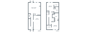 a floor plan of a bedroom apartment