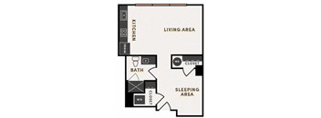 a floor plan of a small apartment
