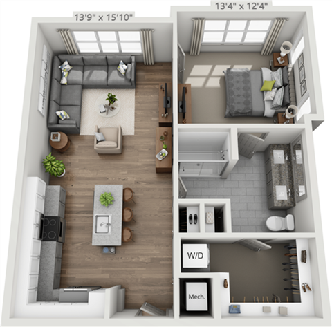 200 Madison St Studio-2 Beds Apartment for Rent - Photo Gallery 35